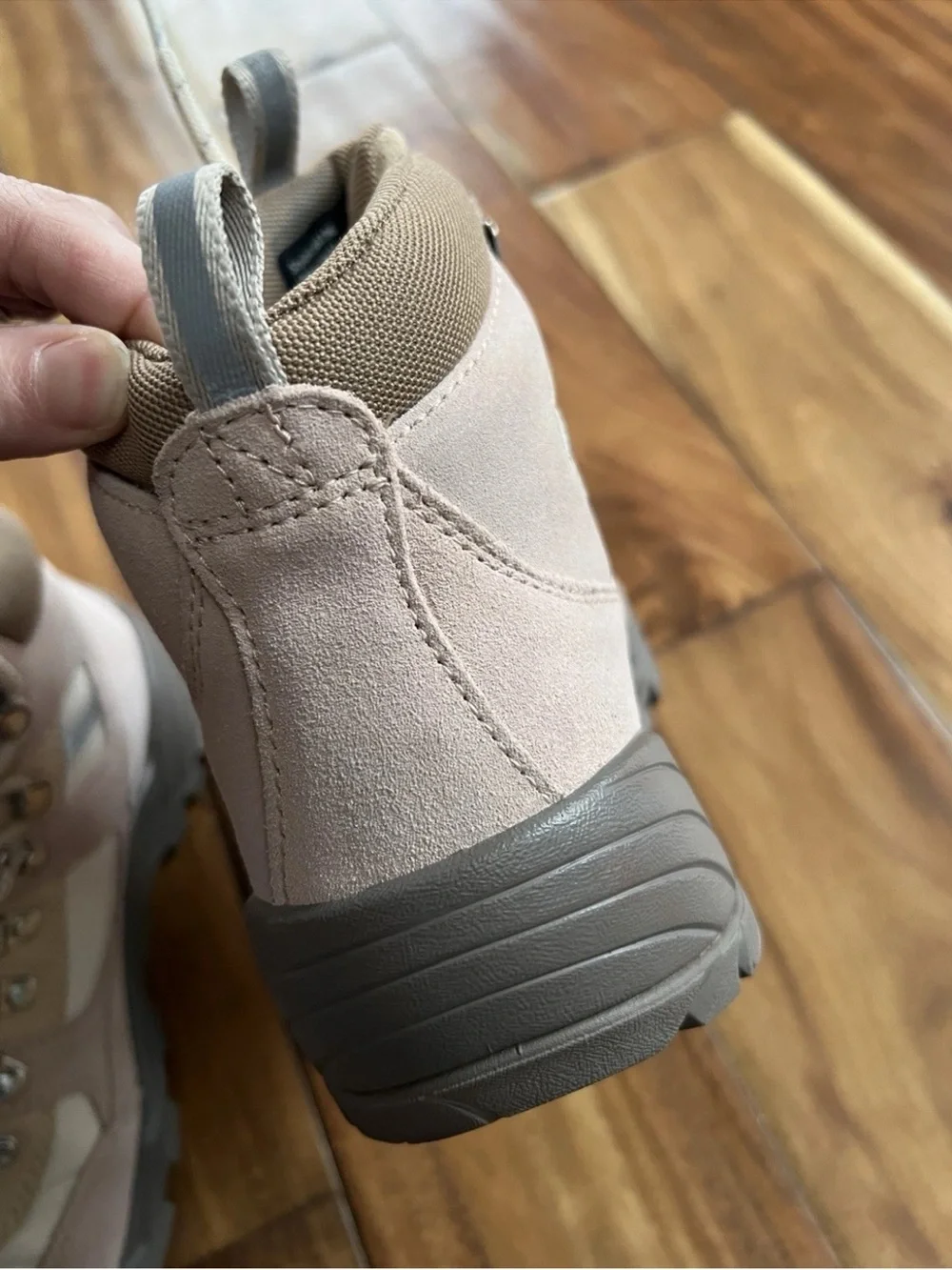 J.Crew Nordic Hiker Boots Women Pink Beige Leather Winter Outdoor 9 M14